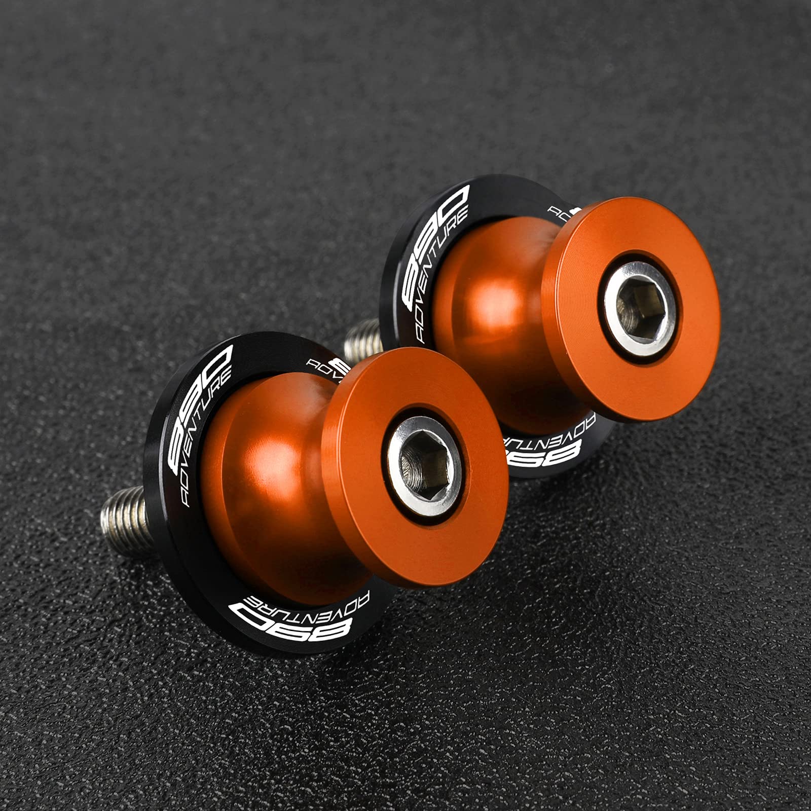 890 Adventure 2021-2023 Montageständer Racingadapter M10 10mm Bobbins Ständeraufnahme Für 890 Adventure/R 2021 2022 2023 890 Adventure Rally 2021 2022 2023(Orange) von QJY-Motor Part-Store