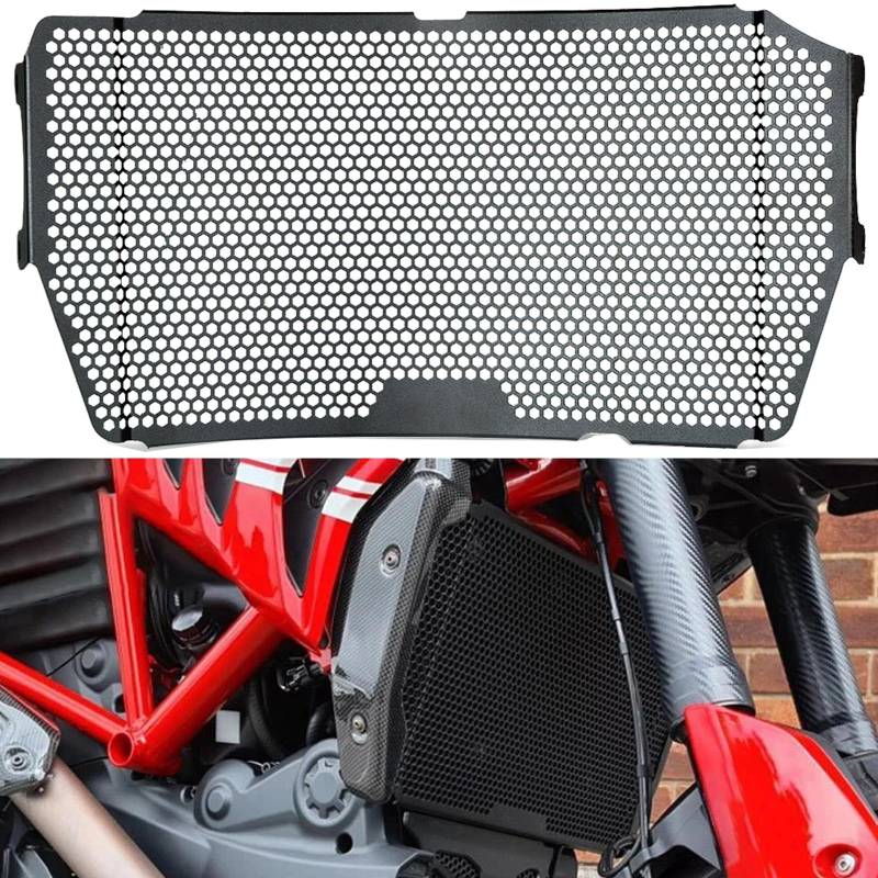 Hypermotard 950 2019-2023 Kühlerschutz Kühler Kühlerabdeckung für Ducati Monster 821 Monster 1200/R/S 2013-2020 Diavel 1260/S SuperSport S 2019-2021 von QJY-Motor Part-Store