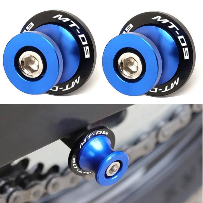 MT09/SP 2014-2022 pcs Montageständer Racingadapter M6 Bobbins CNC Ständeraufnahme Für Yamaha MT-09/SP MT09/SP(Blau) von QJY-Motor Part-Store