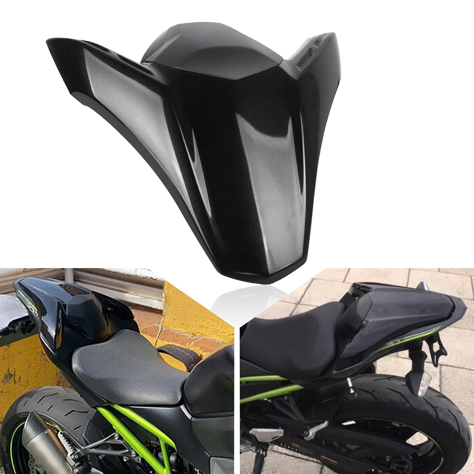 Z900 Motorrad Hinten Sozius-Sitz, Motorrad Fondpassagier Soziusabdeckung ABS Pad Sitzkappe Verkleidung Heckabdeckung Für Kawasaki Z900 Z 900 2017 2018 2018 2019 2020 2021 2022 2023 von QJY-Motor Part-Store