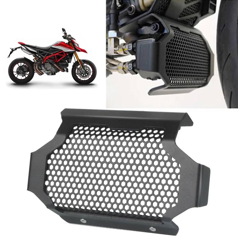 Universal Motorrad Ölkühlerschutz für Hypermotard 950 /SP/RVE 2019-2023 Monster 821 Monster 1200/R/S 2013-2020 Diavel 1260/S SuperSport S 2019-2021 von QJY-Motor Part-Store