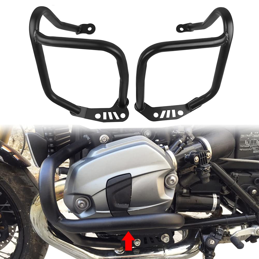 RNINET 2014-2023 Motor Sturzbügel Frame Sturzschutz Stoßstange Crash Bar Für B.M.W R nineT Pure Racer Scrambler Urban G/S 2014-2021 2022 2023 von QJY-Motor Part-Store