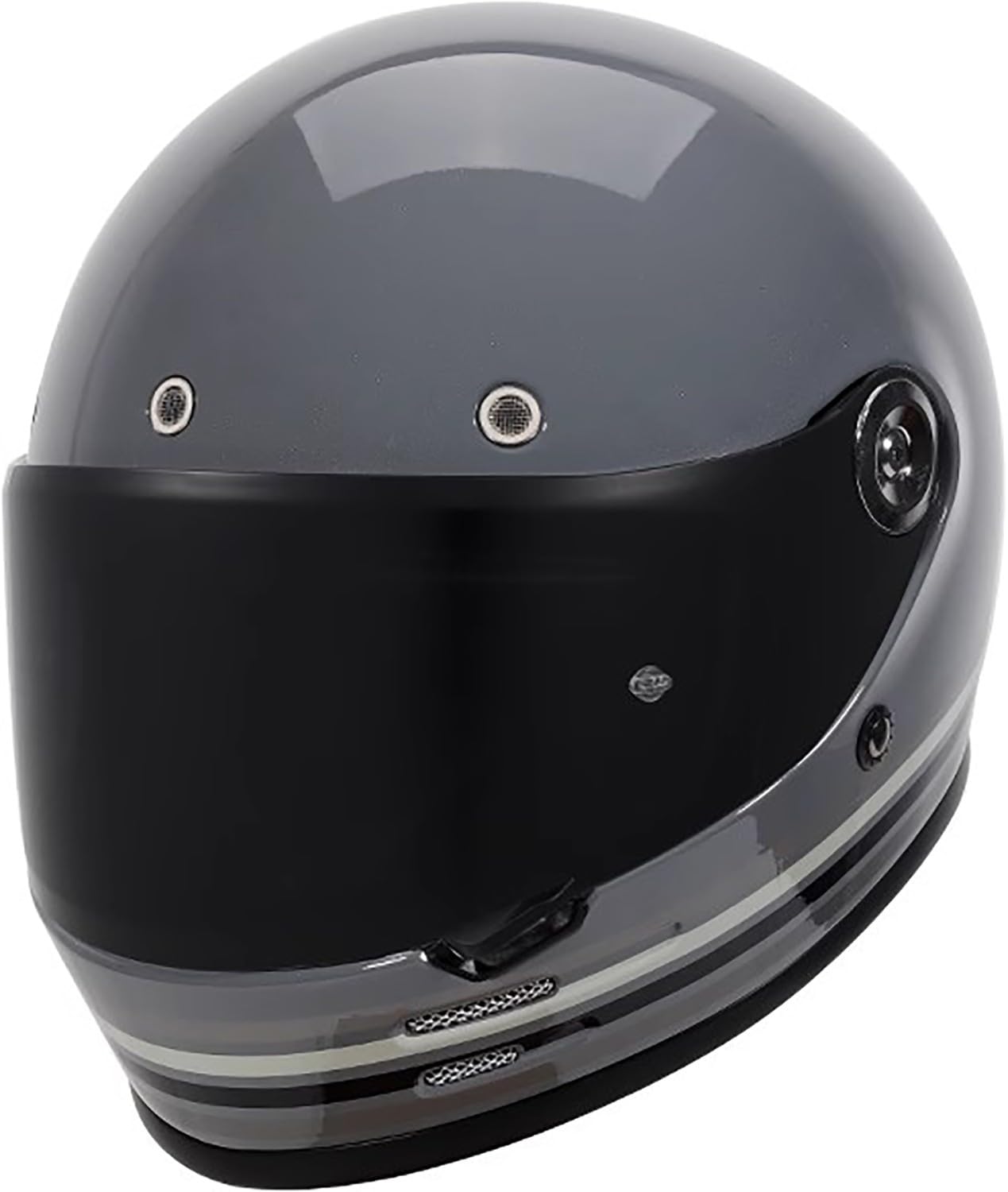 Full Face Integral Motorradhelm Retro Helm mit Visier, Motorrad Jethelme DOT/ECE-Zulassung für Erwachsene Herren Damen C,4XL=64-65cm Full Face Integral Motorradhelm Retro Helm mit Visier, Motorrad Jethelme DOT/ECE-Zulassung für Erwachsene Herren Damen C,4XL=64-65cm von QKBMFK
