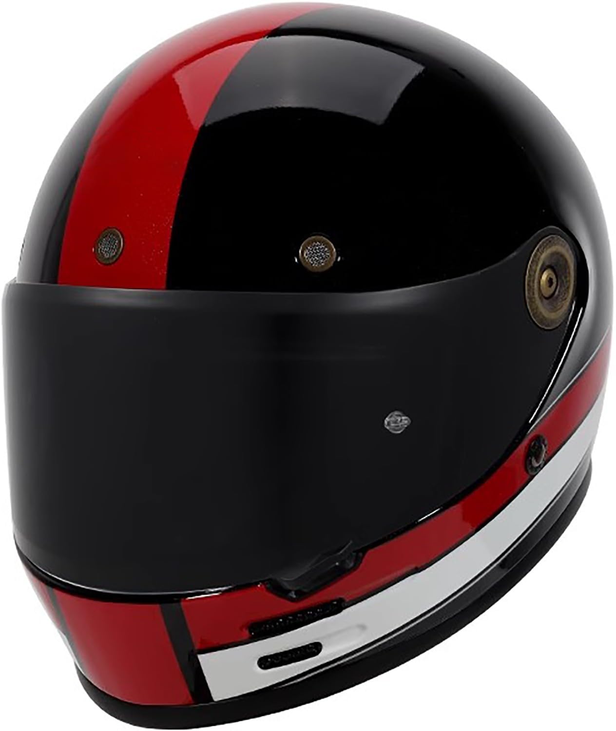 Full Face Integral Motorradhelm Retro Helm mit Visier, Motorrad Jethelme DOT/ECE-Zulassung für Erwachsene Herren Damen L,2XL=61-62cm Full Face Integral Motorradhelm Retro Helm mit Visier, Motorrad Jethelme DOT/ECE-Zulassung für Erwachsene Herren Damen L,2XL=61-62cm von QKBMFK