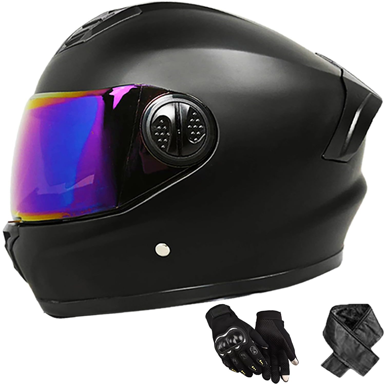 Integralhelm Erwachsene Motorradhelm mit Doppelvisier DOT/ECE Zertifiziert Scooter Mofa-Helm für Damen und Herren Rollerhelm, Größe: 58-62cm V Integralhelm Erwachsene Motorradhelm mit Doppelvisier DOT/ECE Zertifiziert Scooter Mofa-Helm für Damen und Herren Rollerhelm, Größe: 58-62cm V von QKBMFK