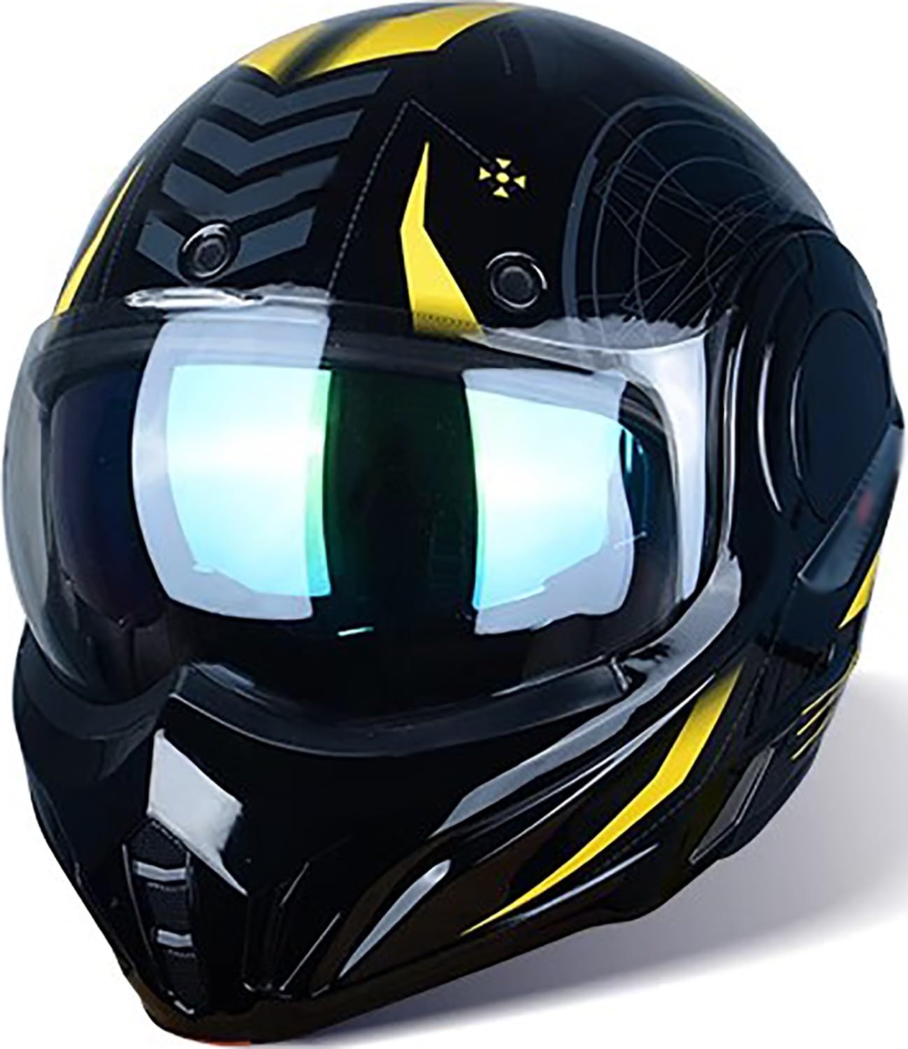 Klapphelm Modularer Motorradhelm Doppelvisiere Integralhelme DOT/ECE-Zugelassener Crash-Scooter-Helm für Erwachsene Männer und Frauen F,M=56-57cm Klapphelm Modularer Motorradhelm Doppelvisiere Integralhelme DOT/ECE-Zugelassener Crash-Scooter-Helm für Erwachsene Männer und Frauen F,M=56-57cm von QKBMFK