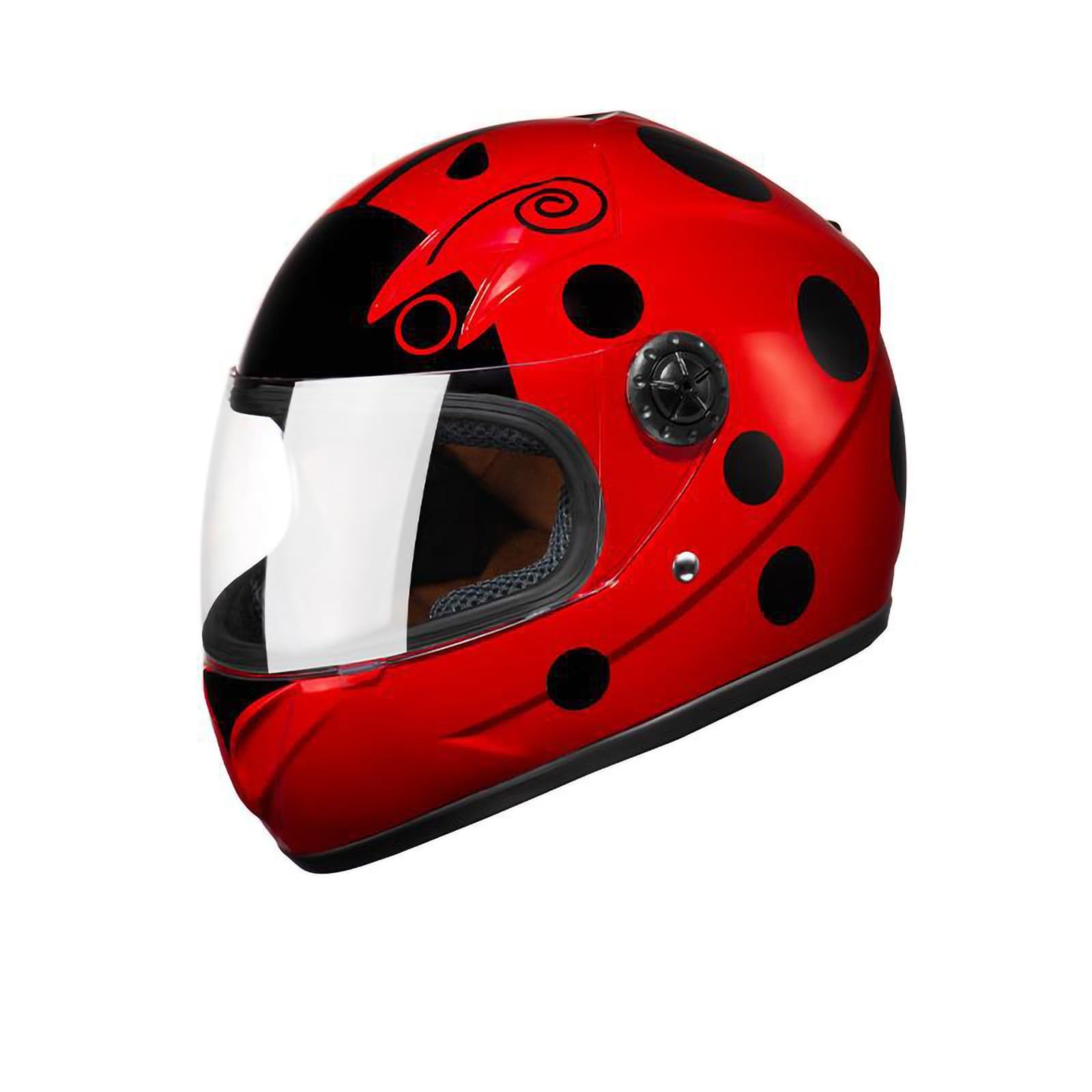 Motorradhelm Für Kinder Leicht Integralhelm Kinder Geeignet Für Kinder Im Alter Von 2–10 Jahren Für Balance Bike Scooter Roller Skates Schnellverschluss Herausnehmbar Waschbar E,48-52 von QKBMFK