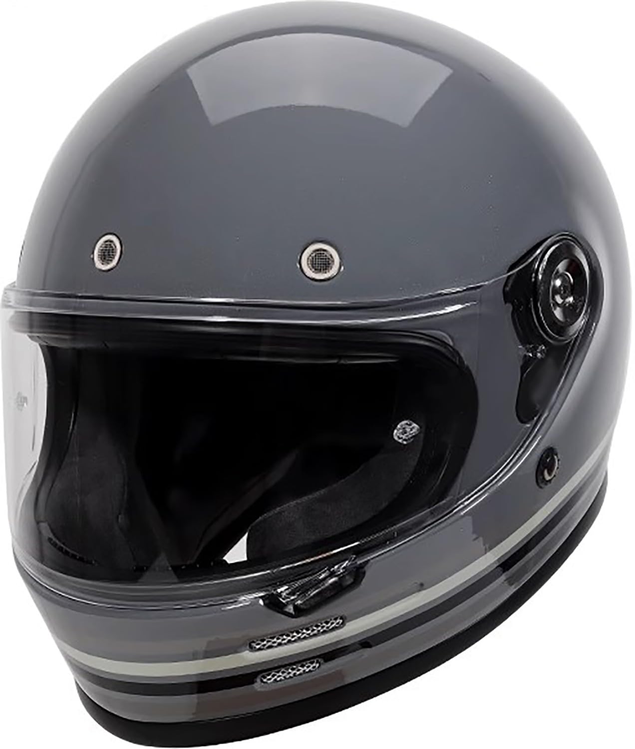 Retro Motorradhelm Integralhelme mit Visier, DOT/ECE-Zulassung Full Face Helme Scooter Mofa-Helm Jethelme K,M=55-56cm Retro Motorradhelm Integralhelme mit Visier, DOT/ECE-Zulassung Full Face Helme Scooter Mofa-Helm Jethelme K,M=55-56cm von QKBMFK