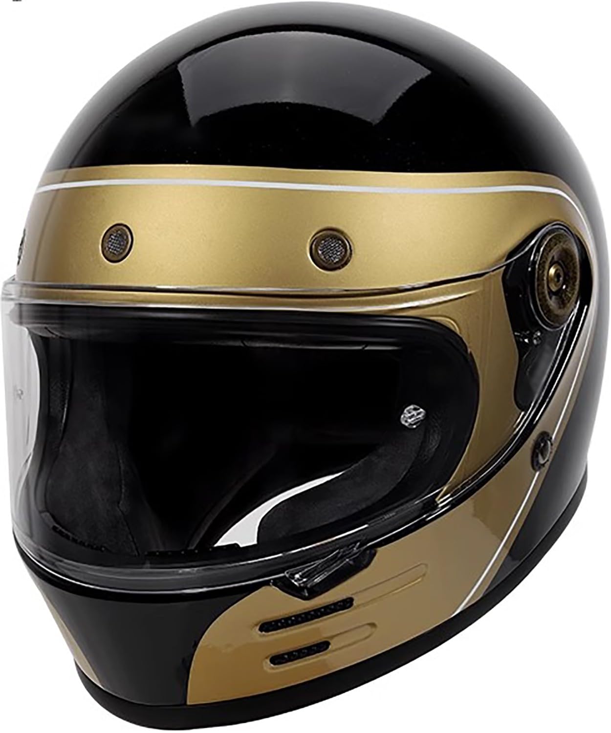 Retro Motorradhelm Integralhelme mit Visier, DOT/ECE-Zulassung Full Face Helme Scooter Mofa-Helm Jethelme S,4XL=64-65cm Retro Motorradhelm Integralhelme mit Visier, DOT/ECE-Zulassung Full Face Helme Scooter Mofa-Helm Jethelme S,4XL=64-65cm von QKBMFK