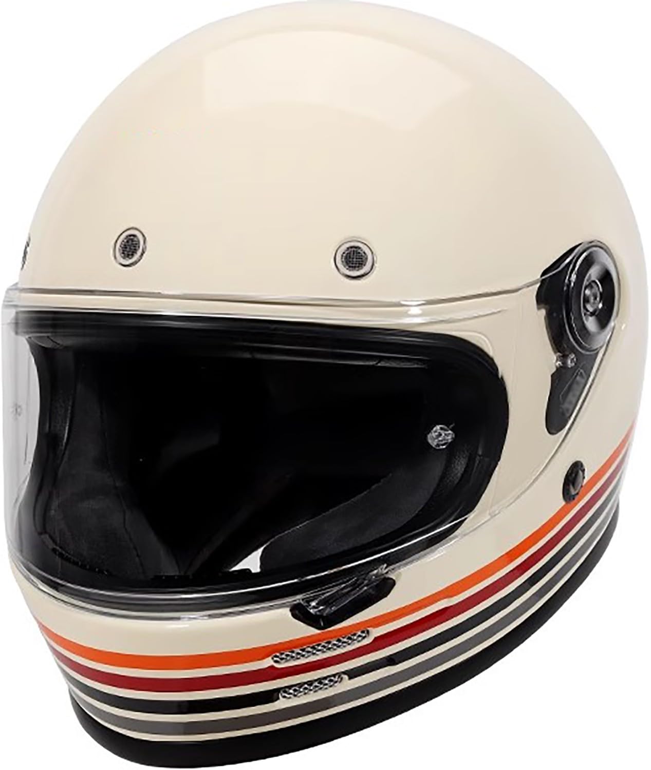 Vintage Integralhelm Motorrad Helm Motorradhelm mit Visier, Jethelme DOT/ECE-Zulassung Full Face Helme für Erwachsene Herren Damen I,M=55-56cm Vintage Integralhelm Motorrad Helm Motorradhelm mit Visier, Jethelme DOT/ECE-Zulassung Full Face Helme für Erwachsene Herren Damen I,M=55-56cm von QKBMFK
