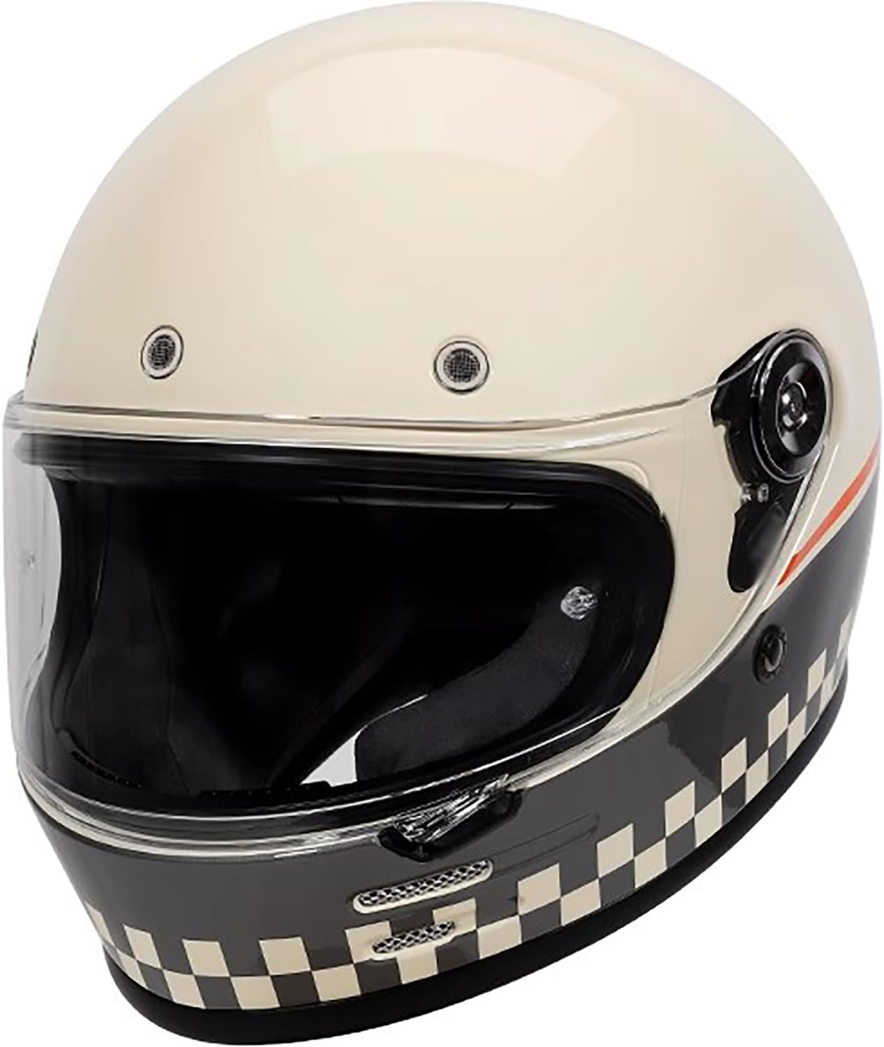 Vintage Integralhelm Motorrad Helm Motorradhelm mit Visier, Jethelme DOT/ECE-Zulassung Full Face Helme für Erwachsene Herren Damen M,XL=59-60cm Vintage Integralhelm Motorrad Helm Motorradhelm mit Visier, Jethelme DOT/ECE-Zulassung Full Face Helme für Erwachsene Herren Damen M,XL=59-60cm von QKBMFK