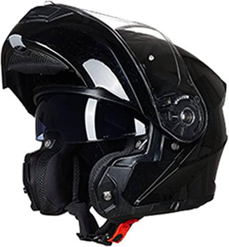 Helm Für Motorräder Full-Face Motorcycle Helmet Tragbarer Integralhelme Flip-Up Motorradhelm Zertifizierung Von ECE A3,L/{57~58cm} von QKDWQZ