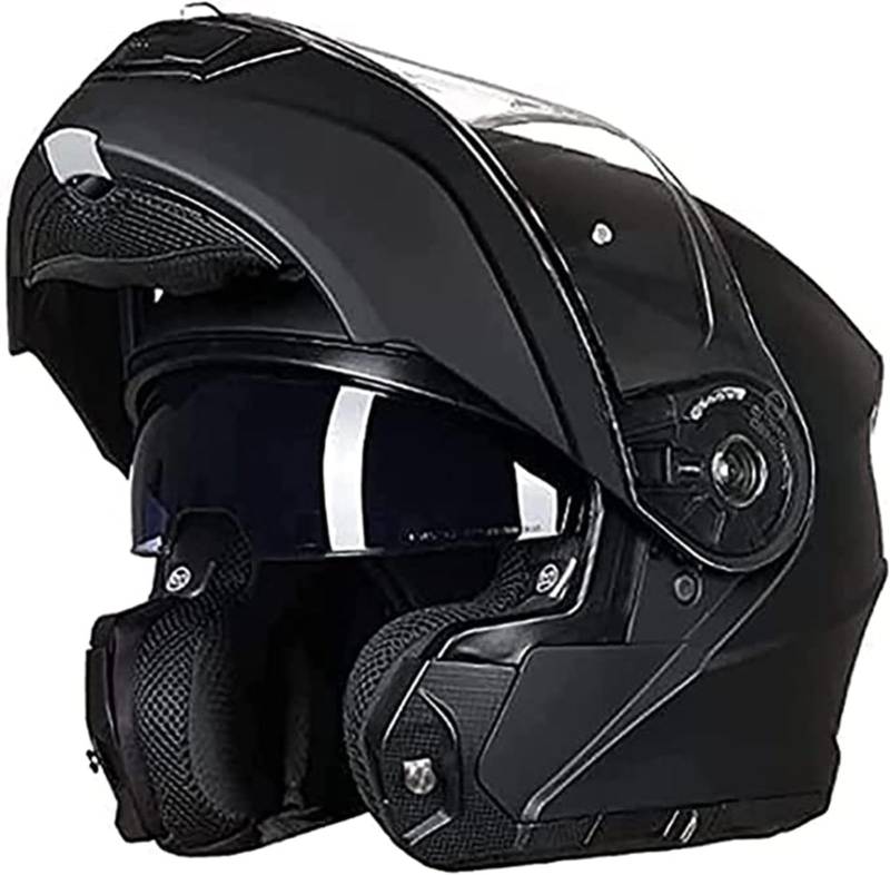 Helm Für Motorräder Full-Face Motorcycle Helmet Tragbarer Integralhelme Flip-Up Motorradhelm Zertifizierung Von ECE A5,XXL/{61~62cm} von QKDWQZ