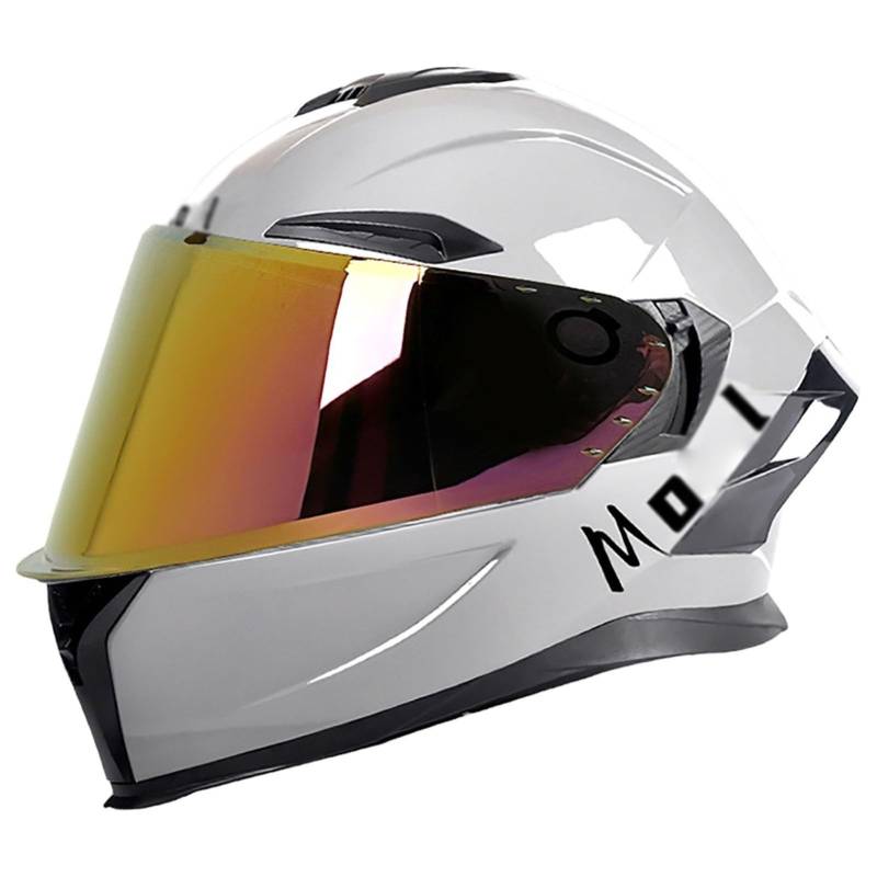 Modularer Motorradhelm Herren ECE-Geprüfter Rollerhelm Integralhelm Motorradhelm, Unisex-Erwachsener Rennradhelm C1,S/{55~56cm} von QKDWQZ