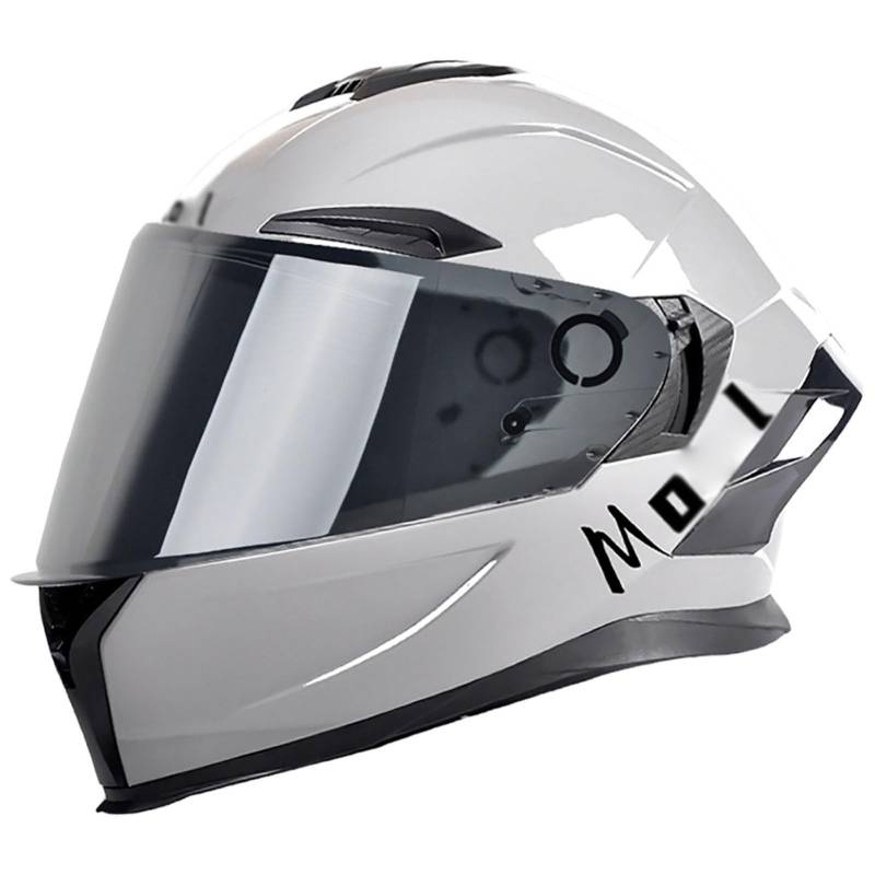 Modularer Motorradhelm Herren ECE-Geprüfter Rollerhelm Integralhelm Motorradhelm, Unisex-Erwachsener Rennradhelm C2,L/{59~60cm} von QKDWQZ