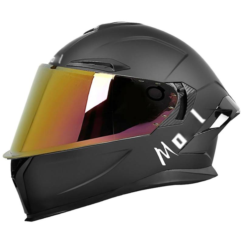 Modularer Motorradhelm Herren ECE-Geprüfter Rollerhelm Integralhelm Motorradhelm, Unisex-Erwachsener Rennradhelm D3,XL/{61~62cm} von QKDWQZ