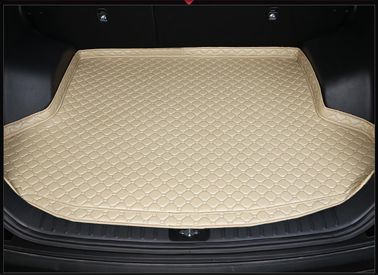Auto Leder Kofferraummatten FüR Subaru Outback 2021-2023, Leder Kofferraum Cargo Teppich Kofferraumwanne Kratzfest Schutzmatte Kofferraumschutz Innenraum ZubehöR,F/Beige Auto Leder Kofferraummatten FüR Subaru Outback 2021-2023, Leder Kofferraum Cargo Teppich Kofferraumwanne Kratzfest Schutzmatte Kofferraumschutz Innenraum ZubehöR,F/Beige von QLEQMZTV
