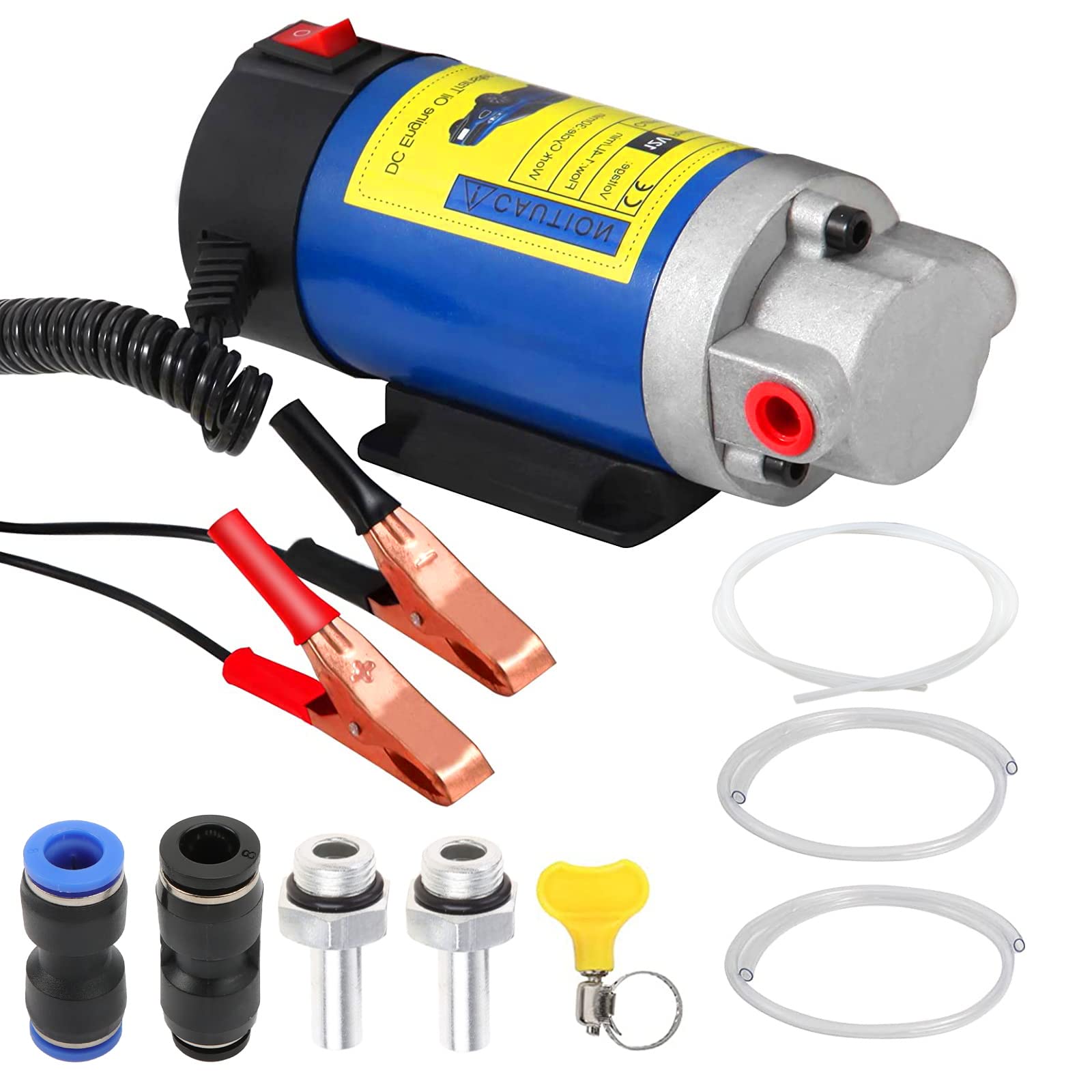 QLOUNI 12V 100W Ölabsaugpumpe Elektrisch Diesel Absaugpumpe 2-3L/min Ölwechselpumpe für Motorölwechsel Ölpumpe für Auto, Motorrad, Boot, LKW, Wohnmobil QLOUNI 12V 100W Ölabsaugpumpe Elektrisch Diesel Absaugpumpe 2-3L/min Ölwechselpumpe für Motorölwechsel Ölpumpe für Auto, Motorrad, Boot, LKW, Wohnmobil von QLOUNI
