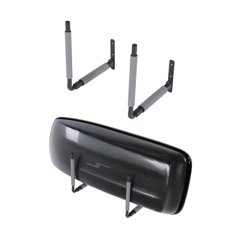 Dachbox Verstellbarer Wandhalter 33-57 cm BOX1 grau zur Aufbewahrung von Dachkoffer Gartengeräte Skibox Sportgeräte Surfbrett iSUP von QLS