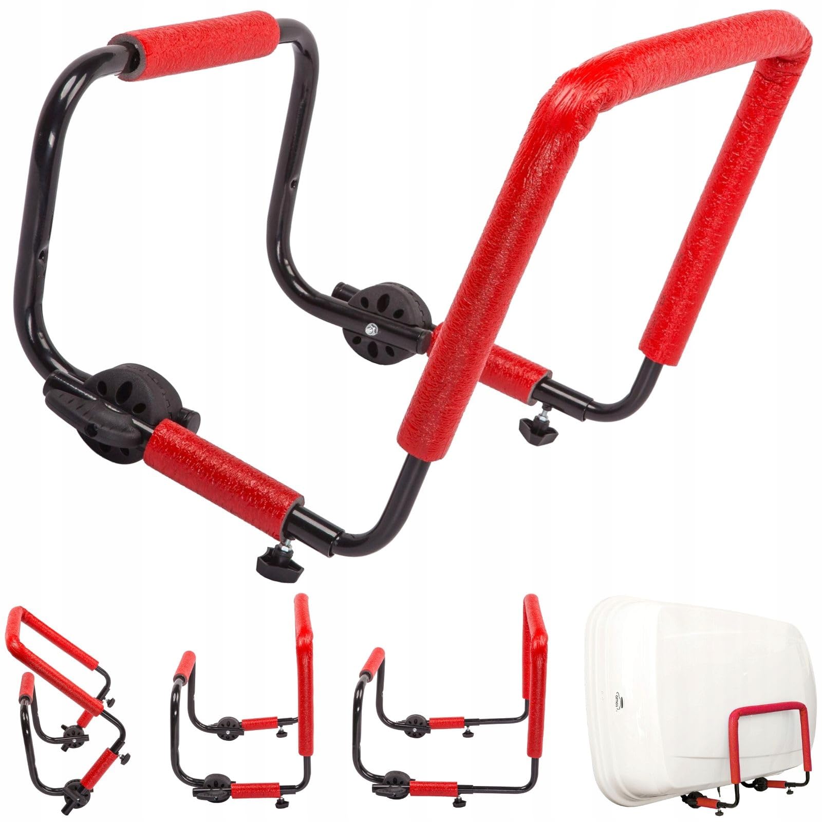 QLS Dachbox Wandhalterung Rot Halterung Dachkoffer Surfbrett Halter Verstellbar Wandhalter zur Aufbewahrung von Dachkoffer Gartengeräte Skibox Sportgeräte iSUP QLS Dachbox Wandhalterung Rot Halterung Dachkoffer Surfbrett Halter Verstellbar Wandhalter zur Aufbewahrung von Dachkoffer Gartengeräte Skibox Sportgeräte iSUP von QLS