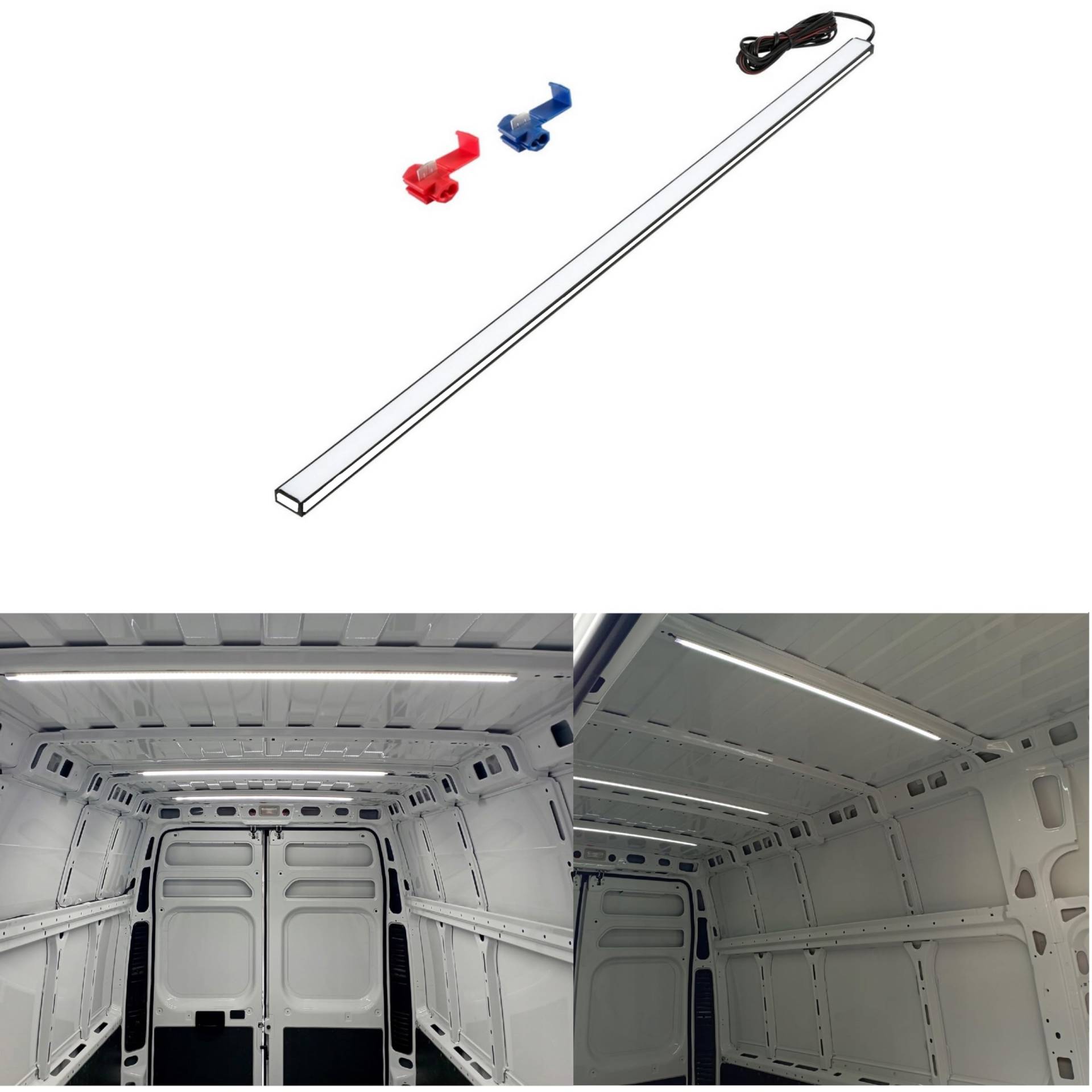 LED Laderaumbeleuchtung Innenbeleuchtung Kofferraum 100 cm Licht weiß matt Auto Wohnmobil Van Bus Caravan Boat Wohnmobil Küche Zimmer LED Laderaumbeleuchtung Innenbeleuchtung Kofferraum 100 cm Licht weiß matt Auto Wohnmobil Van Bus Caravan Boat Wohnmobil Küche Zimmer von QLS