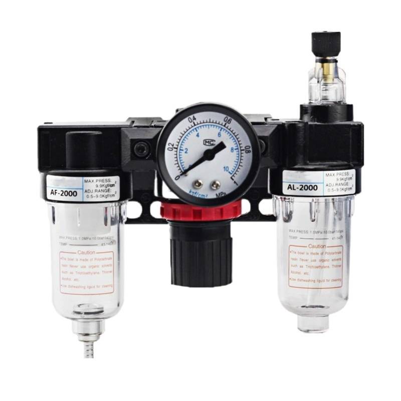 AC2000 Luftfilter Rückschlagventil Kompressor Druckschalter Luftaufbereitungseinheit(AC2000 PC12-02) von QLYUEUI