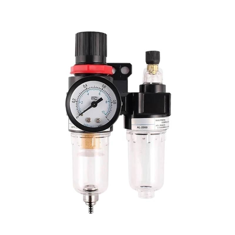 AFC2000 Öl-Wasser-Separator Regler Trap Filter Airbrush Luftkompressor Druckreduzierung 1/4(AFC-PC802) von QLYUEUI