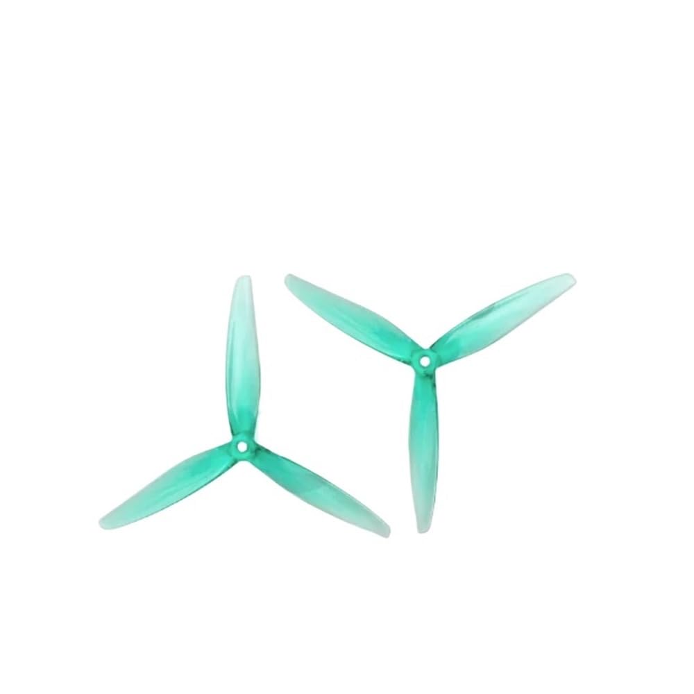 2 Paare 6045 6x4.5 3PC-Drohnen-Teile kompatibel mit 6-Zoll-FPV-Freestyle-Drohnen(2PAIRS CLEAR GREEN) von QMLQRGKF
