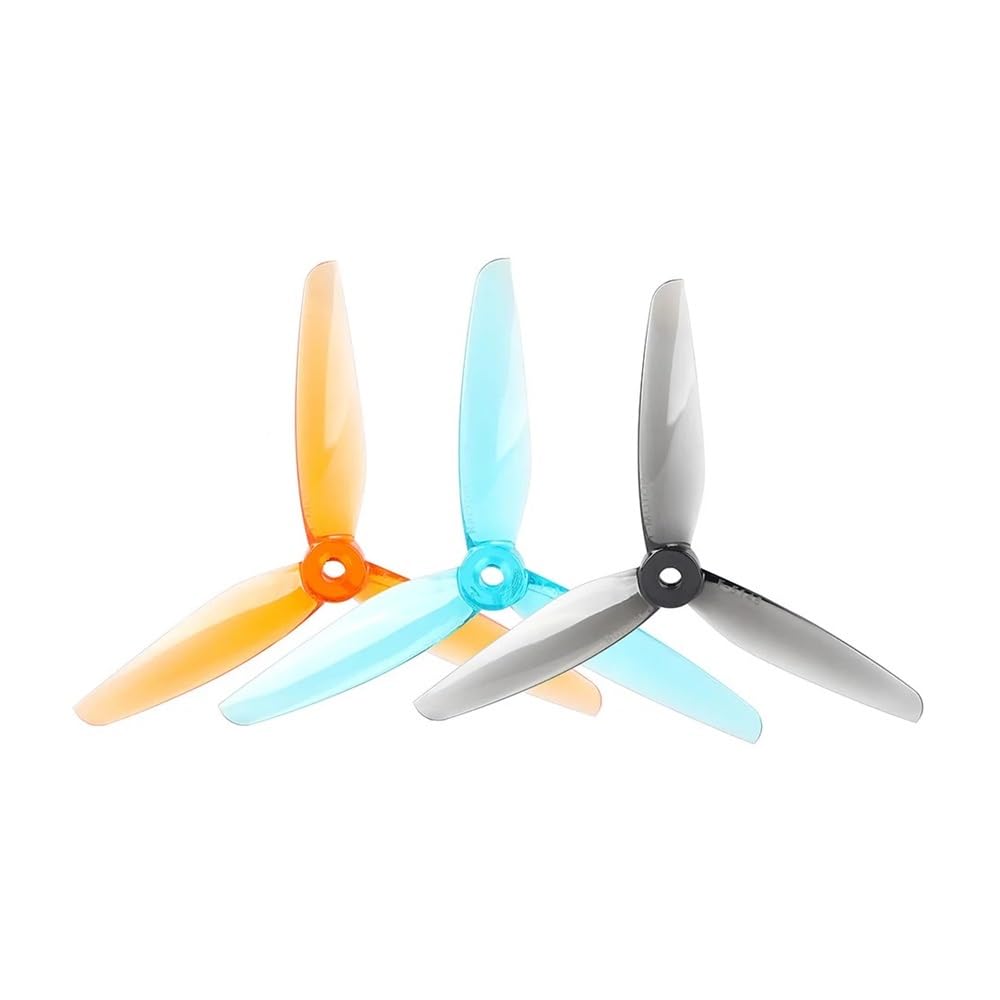 5-Zoll-F-Serie-Rennpropeller Kompatibel mit F40Prov F60Prov Pacer V3 Velox V3 Drohnen(2 PAIRS CLEAR BLUE) von QMLQRGKF