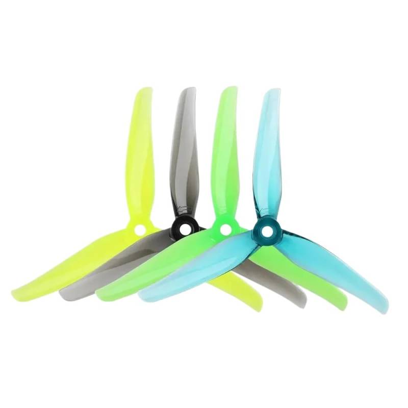 6 Paare Nazgul F5 5 Zoll 3-Requisiten kompatibel mit Xing-E 2207 Motor(6pairs F5 yellow) von QMLQRGKF