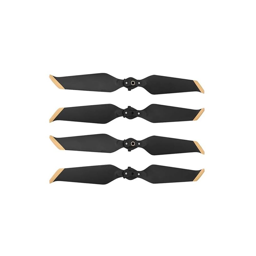 8743 Drohnen -Propeller - 4/8 Pack mit Schnellveröffentlichungsrauschenreduzierung(BLACK GOLD 4PCS) von QMLQRGKF