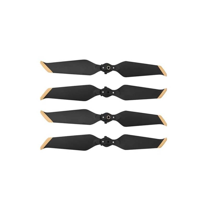 8743 Drohnen -Propeller - 4/8 Pack mit Schnellveröffentlichungsrauschenreduzierung(BLACK GOLD 4PCS) von QMLQRGKF