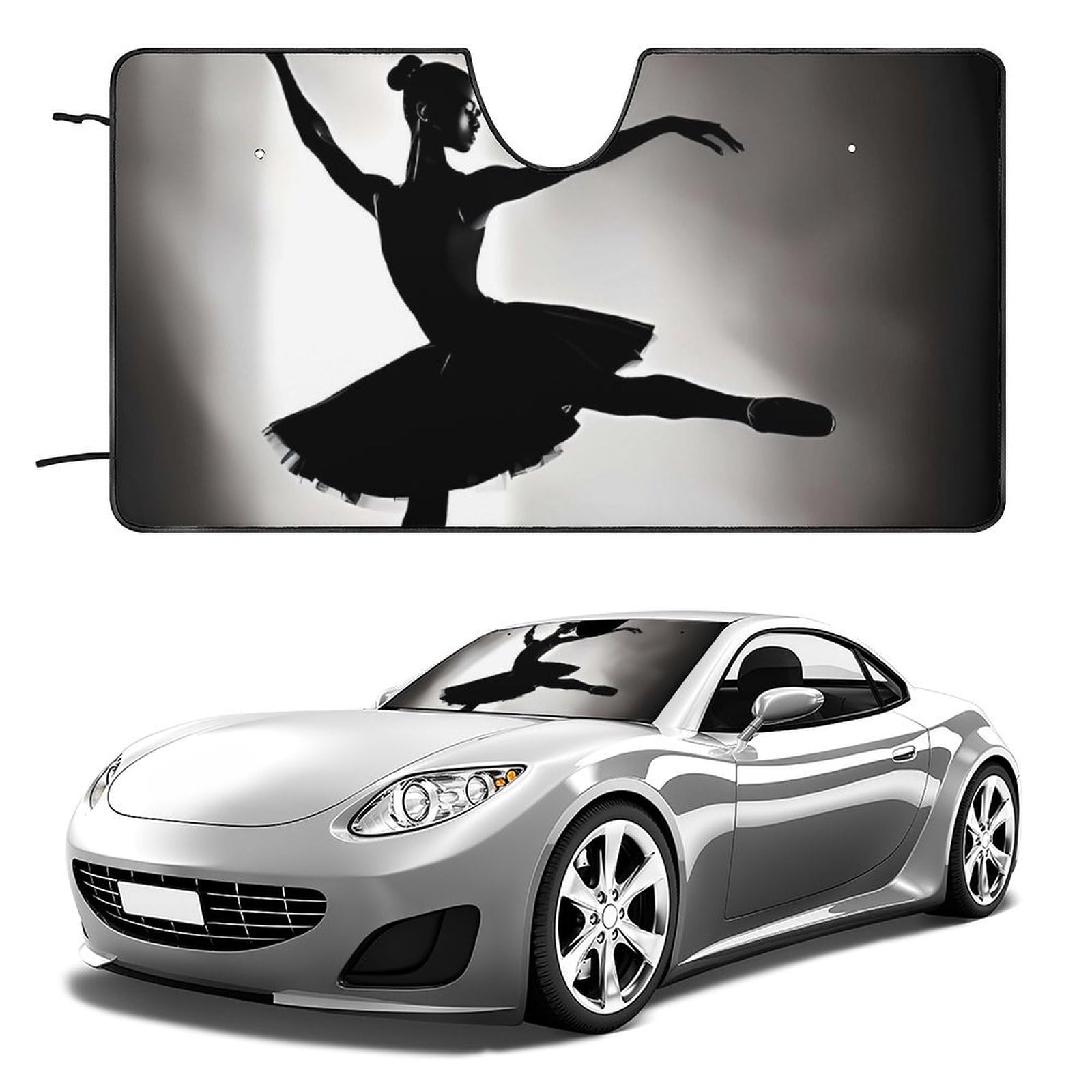 Windschutzscheiben-Sonnenschutz für Auto, Ballerina, Tanz, faltbar, hält das Fahrzeug kühl, passend für Autos, LKWs, SUVs Windschutzscheiben-Sonnenschutz für Auto, Ballerina, Tanz, faltbar, hält das Fahrzeug kühl, passend für Autos, LKWs, SUVs von QMNLKH