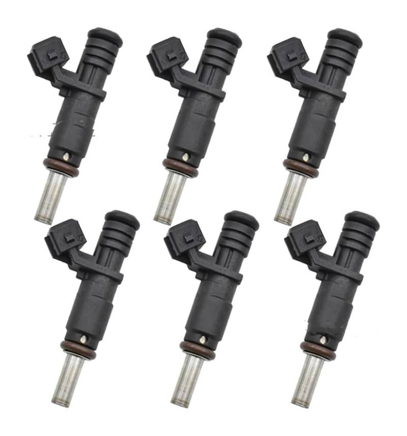 Einspritzventil Kraftstoffinjektor Für B&MW E87 E90 E91 E60 E61 E63 E65 E83 E85 N52 3.0L L6 2007-2013 6X Kraftstoff Injektor Düse 13537531634 7531634 Auspuff von QMTVFSRH