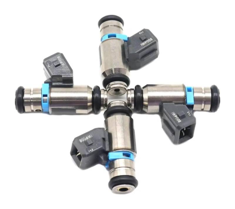 Einspritzventil Kraftstoffinjektor Für FIAT IWP-006 198499 60657179 9627771580 IWP006 Auto Benzin Kraftstoff Injektoren Düse 4X Auspuff von QMTVFSRH
