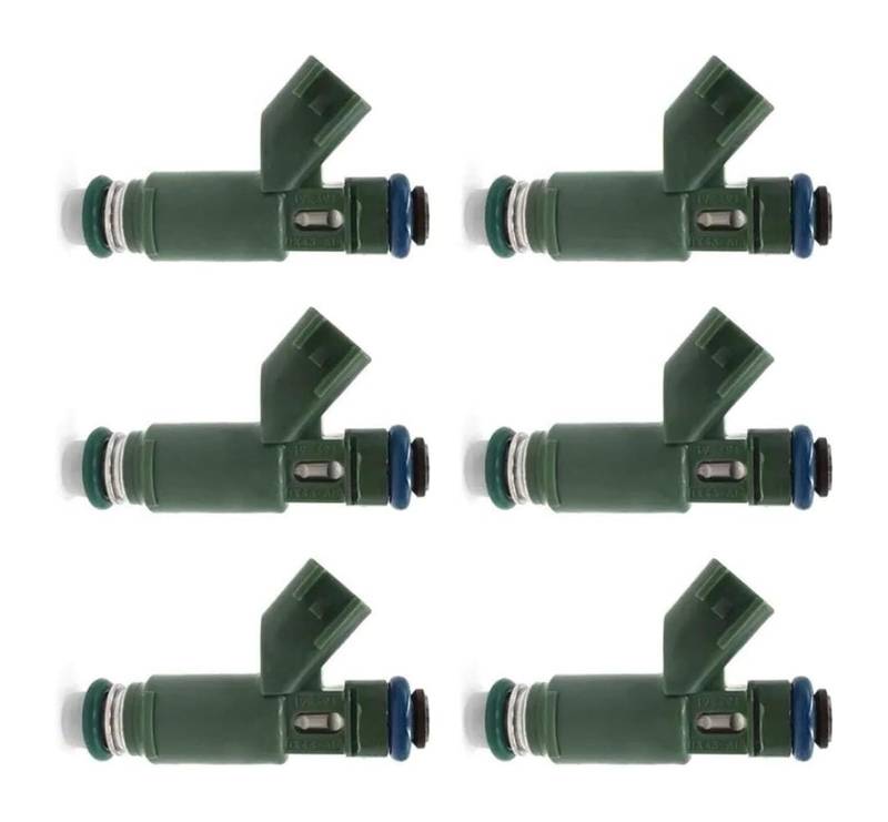 Einspritzventil Kraftstoffinjektor Für Jaguar Für X-Typ 2.5L 3.0L 2002-2008 V6 1955004011 1X43-AB 852-12234 6PCS Kraftstoff Injektor Motor Teile von QMTVFSRH