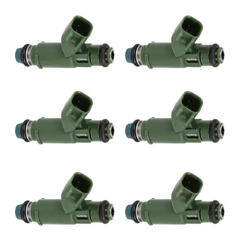 Einspritzventil Kraftstoffinjektor Für Jaguar Für X-Typ 2.5L V6 2002-2005 3.0L V6 2002-2008 6 Stücke Kraftstoff Injektor Düse 852-12234 195500-4011 1X4Z9F593AB Motor Teile von QMTVFSRH