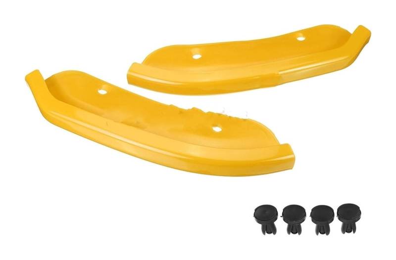 Frontspoiler Lippe Für Dodge Für Challenger Für SRT Für Scat Für Pack Hellcat Coupe 2DR 2015-2020 2PCS Stoßstange Lip Splitter Spoiler Schutz Schutz Frontspoiler(Gelb) von QMTVFSRH