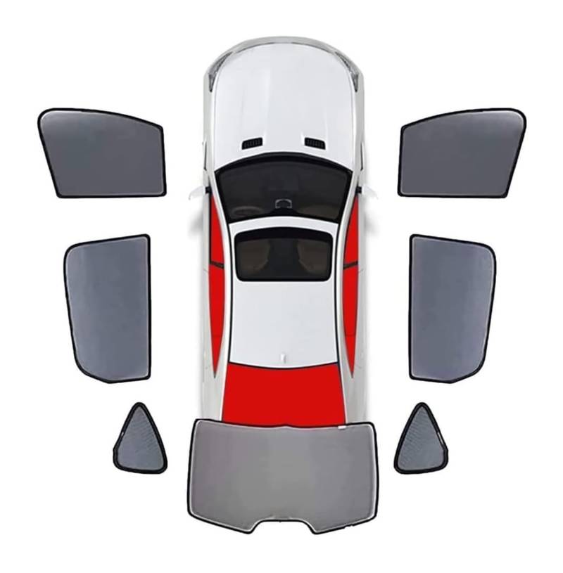 Sonnenschutz Auto Seitenscheibe Für Ford Everest III U704 2022 2023 2024 Vollständige Abdeckung Sonnenschutz Auto Seitenfenster Vorne Hinten UV Strahlen Sichtschutz 7Pcs-wholecar(7pcs-wholecar) von QMTVFSRH