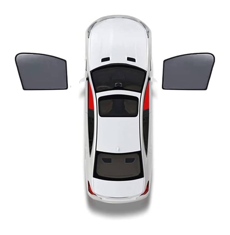 Sonnenschutz Auto Seitenscheibe Für Ford Für Equator 2021-2024 Vollständige Abdeckung Sonnenschutz Auto Seitenfenster Vorne Hinten UV-Strahlen Sichtschutz 7-teilig Wholecar XATHKJOE(2pcs-Front-Doors) von QMTVFSRH
