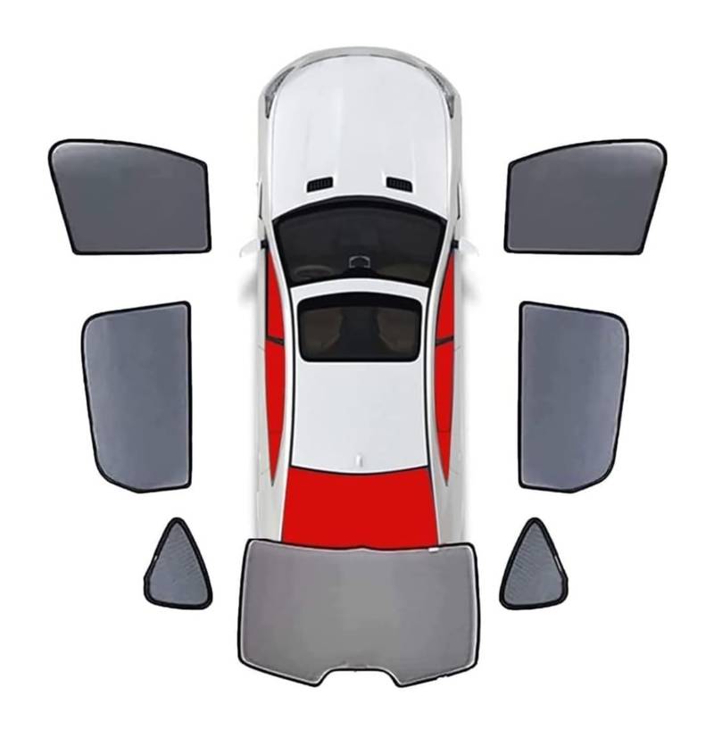 Sonnenschutz Auto Seitenscheibe Für Ford Für Taurus VIII Mittlerer Osten 2022-2024 Vollständige Abdeckung Sonnenschutz Seitenfenster Vorne Hinten UV-Strahlen Sichtschutz XATHKJOE(7pcs-wholecar) von QMTVFSRH