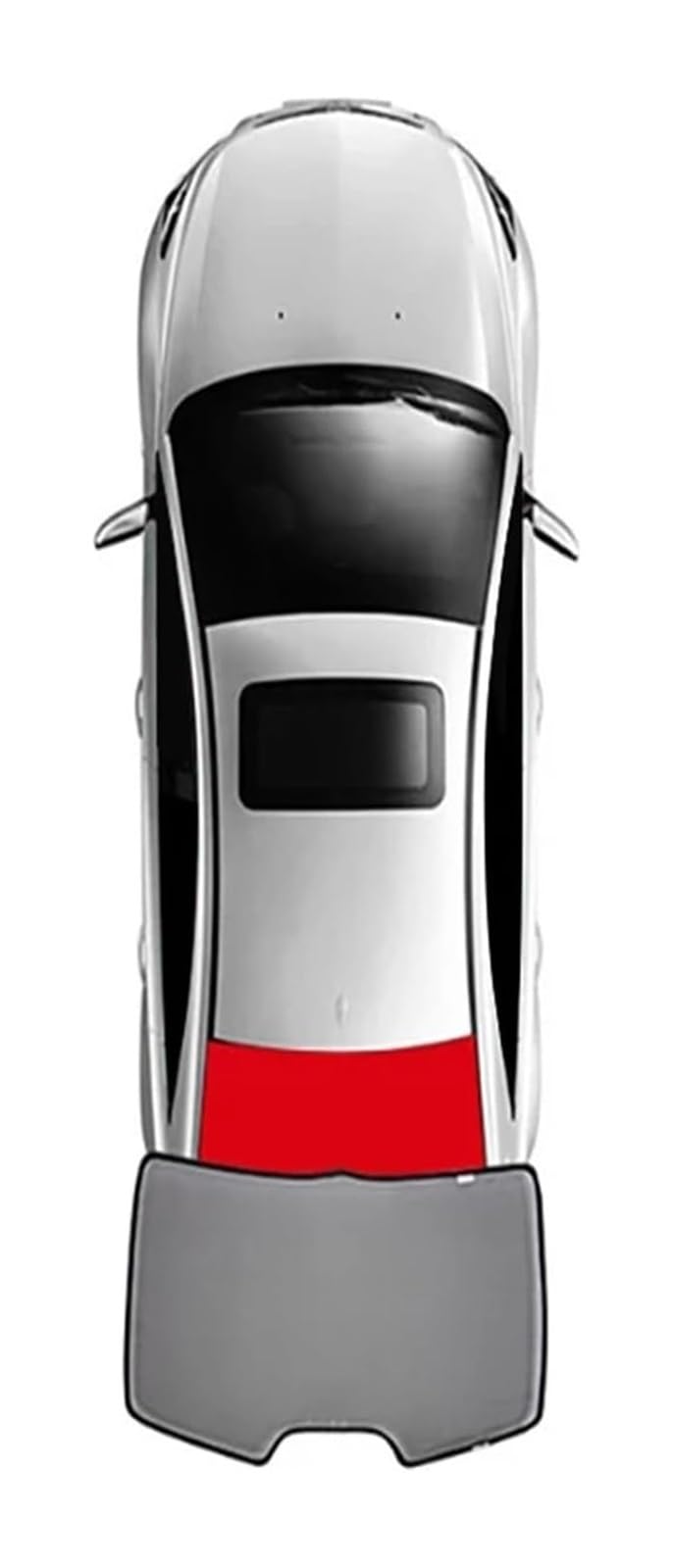 Sonnenschutz Auto Seitenscheibe Für Hyundai Für Kona OS 2017-2023 Magnetischer Auto-Rückseiten-Baby-Fenster-Sonnenschutzschild Frontscheibenvorhang Sonnenschutz-Visierschirme(Rear Windshield) von QMTVFSRH
