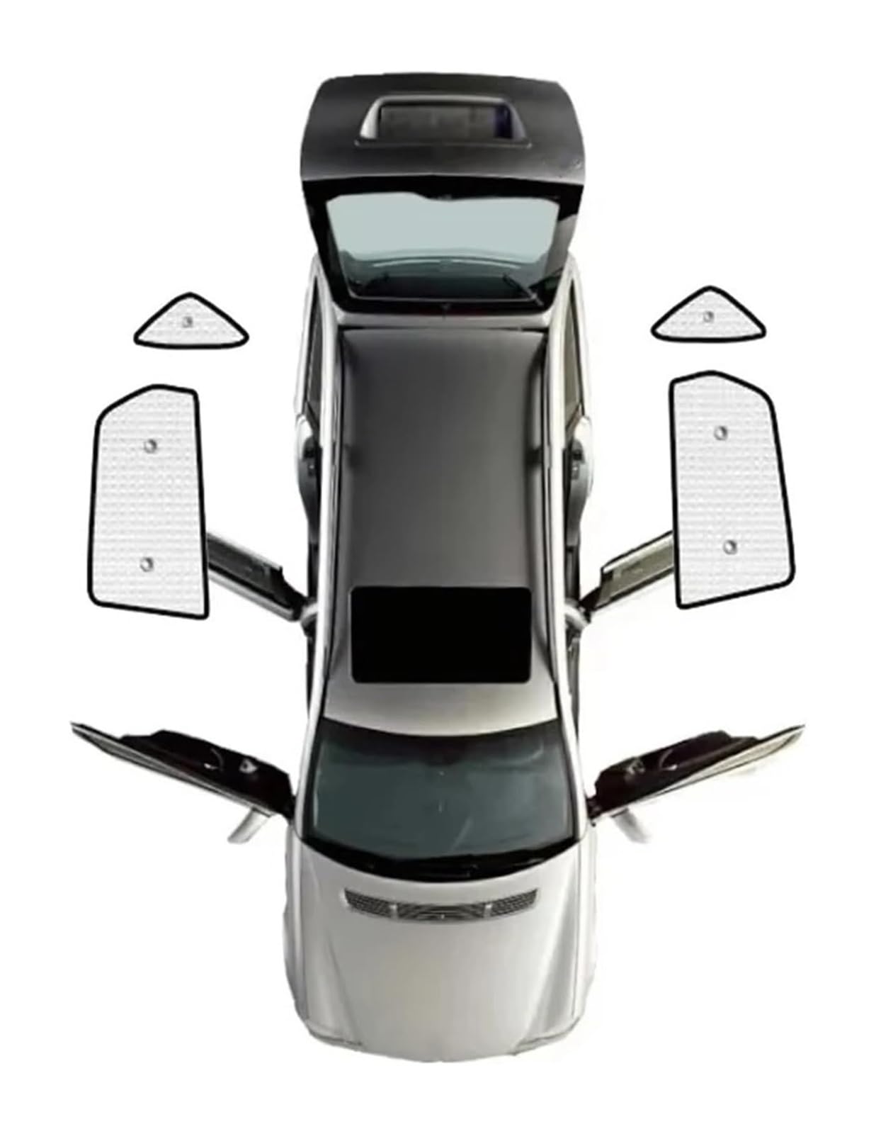 Sonnenschutz Auto Seitenscheibe Für Hyundai Für Tucson NX4 2020-2024 Autofenster-Sonnenschutz Anti-UV-Visiere Abdeckungen Innenteile Schattierungen(Rear Window) von QMTVFSRH