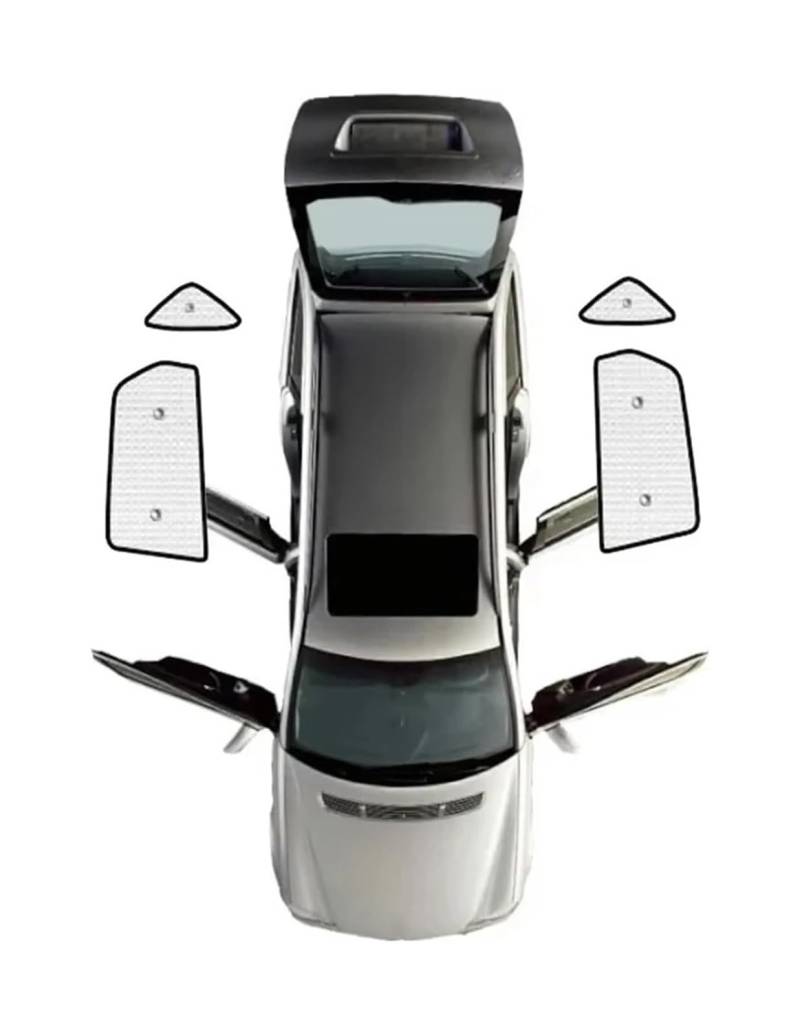 Sonnenschutz Auto Seitenscheibe Für Hyundai Für Tucson NX4 2020-2024 Autofenster-Sonnenschutz Anti-UV-Visiere Deckt Innenteile Shades Sun(Rear Window) von QMTVFSRH