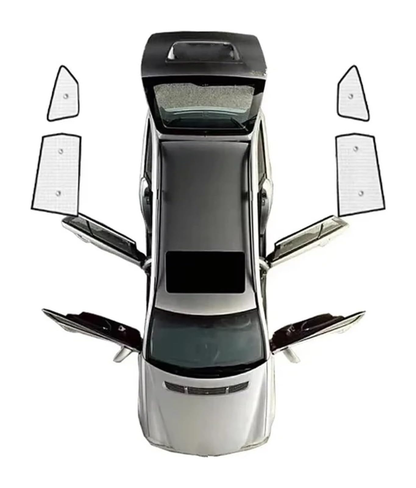 Sonnenschutz Auto Seitenscheibe Für Kuga Für MK2 Für Escape 2012~2019 Autofenster-Sonnenschutz Anti-UV-Visierabdeckungen Innenteile(Rear Window) von QMTVFSRH