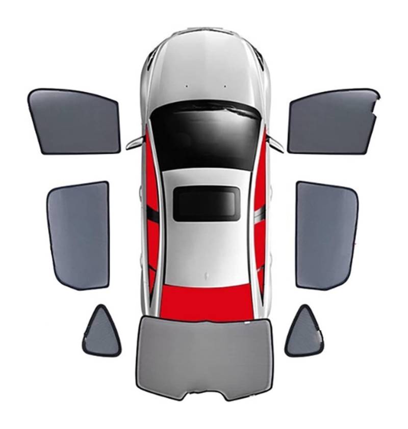 Sonnenschutz Auto Seitenscheibe Für M&ITSUBISHI Für Outlander 2013-2021 Auto-Hinterseitenfenster Frontscheibe Magnetischer Sonnenschutz Sonnenblende Sonnenschirme von QMTVFSRH