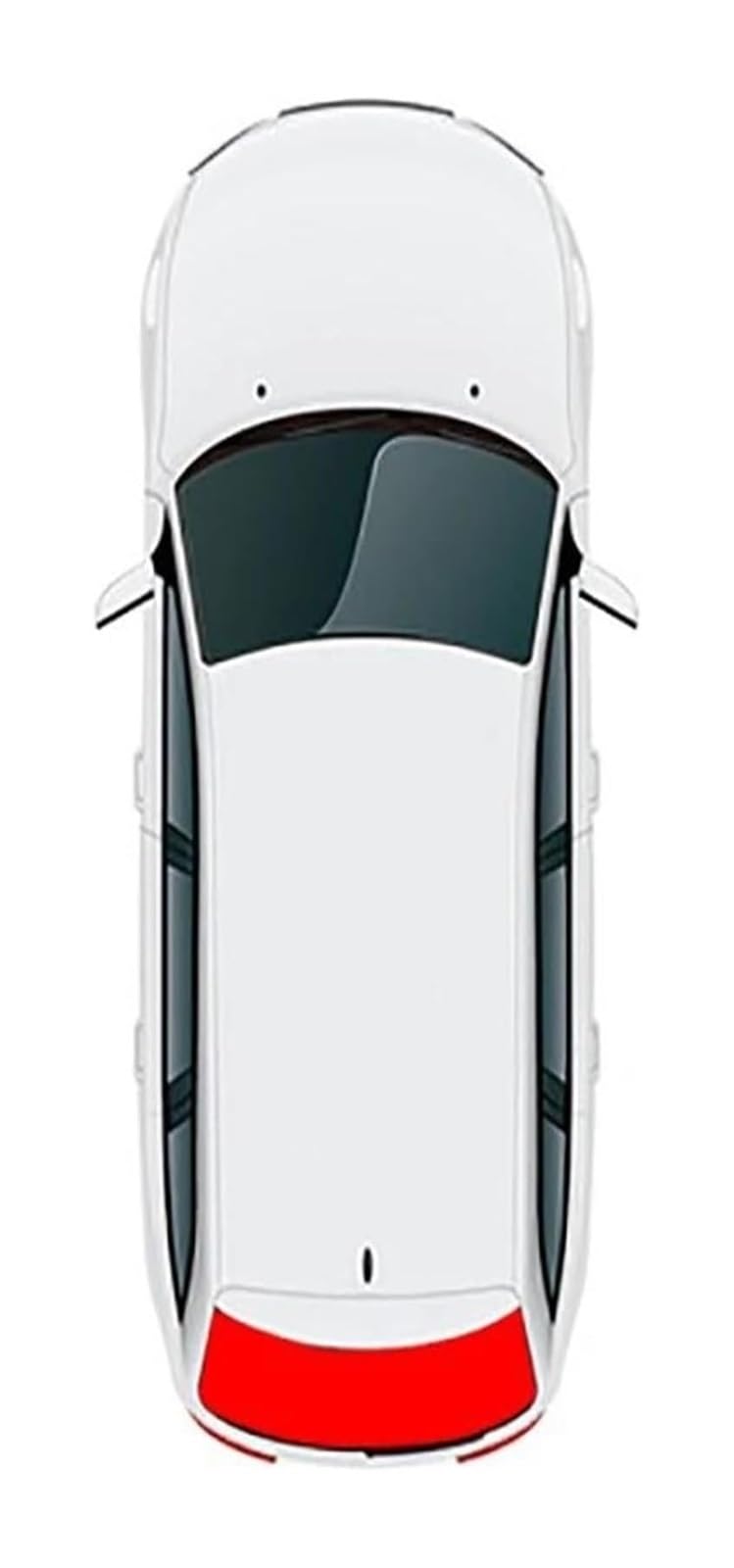 Sonnenschutz Auto Seitenscheibe Für Mazda 2 Hatchback DJ Für Demio 2014-2020 Magnetischer Auto-Sonnenschutz Visier Vorne Hinten Windschutzscheibe Vorhang Seitenfenster Schild Shades(Rear Windshield) von QMTVFSRH