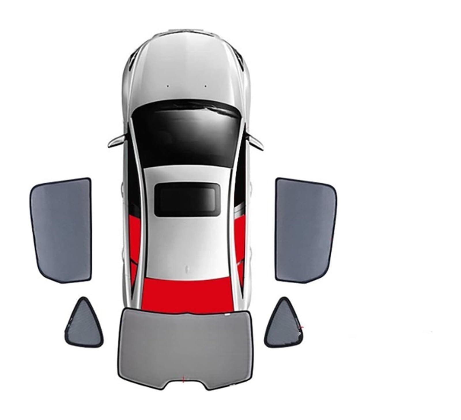 Sonnenschutz Auto Seitenscheibe Für Mazda 6 GH Liftback 2007 2008 2009 2010 2011 2012 2013 Sonnenblende Auto Sonnenschutz Auto Frontscheibe Hinten Seite Fenster Schatten(5pcs Rear Train Back) von QMTVFSRH