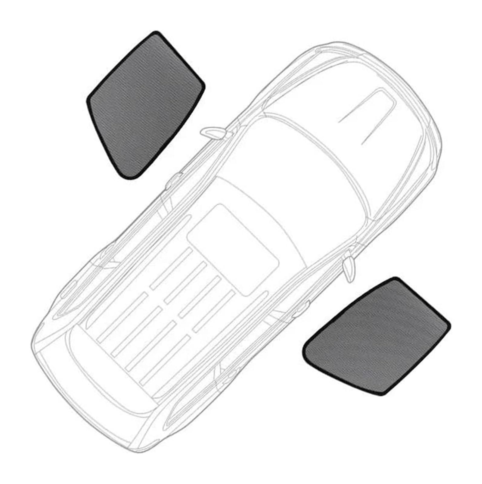 Sonnenschutz Auto Seitenscheibe Für Mazda CX-30 CX30 2019-2024 Magnetischer Auto-Sonnenschutzschild Frontscheibenvorhang Rückseite Babyfenster Sonnenschutz(2PCS Front Window) von QMTVFSRH