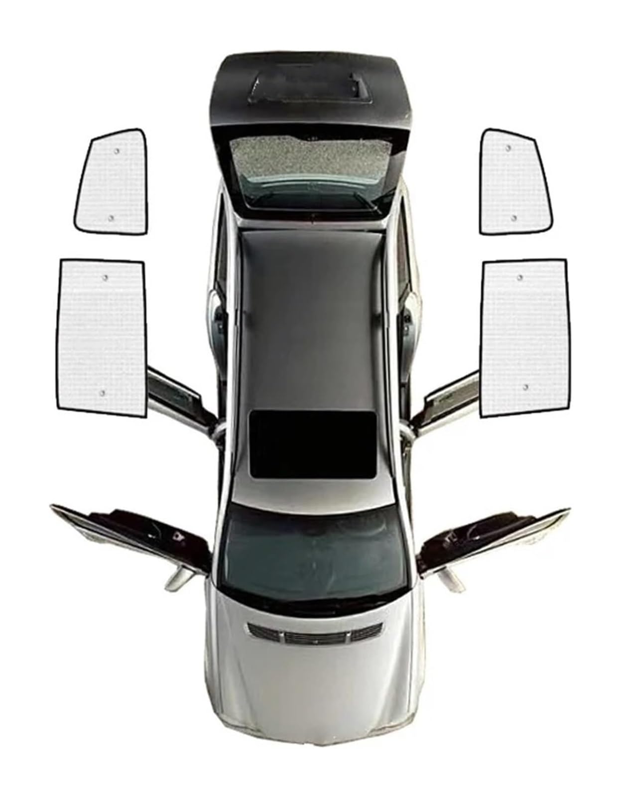 Sonnenschutz Auto Seitenscheibe Für SEAT Für Alhambra 2011~2022 Zubehör Auto Vollständige Abdeckung Sonnenschutz Fenster Anti-UV-Visiere Teile Shades(Rear Window) von QMTVFSRH